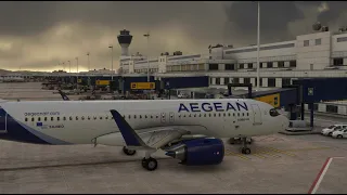 MSFS | Athens - Mykonos - Athens | Aegean Airlines | A320neo