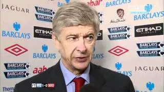 Arsene Wenger Interview after Manchester City 1-0 Arsenal - 18 December 2011