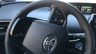 Playing with the automatic parallel parking feature in the 2022 Toyota Prius