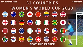 WOMEN'S WORLD CUP 2022 Beat The Keeper Marble Race    Group Stage