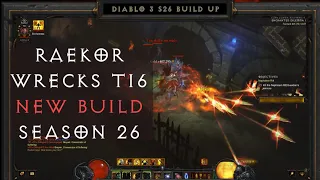 Raekor Wrecks T16 - Season 26 Diablo 3 Echoing Nightmares Key Farming Build