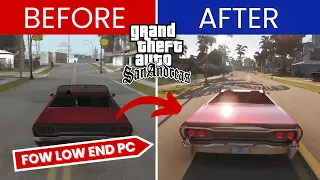 GTA San Andreas *Realistic Graphics Mod*😲For Low End PC (1GB RAM) || Download, Install! (Easy Guide)