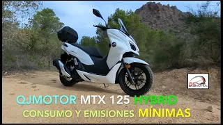 Prueba QJMotor 125 MTX Hybrid el scooter casi hibrido