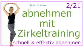 2/21💜33 min abnehmen mit einem Cardio-Workout Zirkel | ohne Geräte, im Stehen, für Geübte