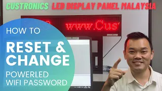 How to RESET | CHANGE | RESTORE POWERLED WIFI Password on Programmable LED Display Panel | TF-S6UW