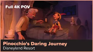 Pinocchio's Daring Journey - Full 4K Ride POV, Disneyland Park