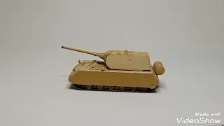 The biggest, heaviest and most armored WW2 tank! Easy model scale 1/72 German Maus superheavy tank