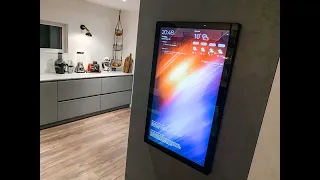 24" Touchscreen monitor running Home Assistant.