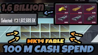 1,6 BİLLİON CASH - 100 M BOX OPENING - MK14 FABLE - PUBG METRO ROYALE CHAPTER 13