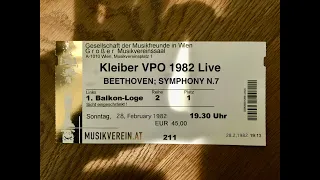 Beethoven : Symphony N.7 (Kleiber VPO 1982 Live)