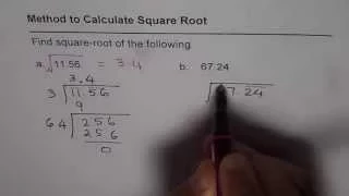 How to Calculate Square Root of Decimal Numbers Without Calculator