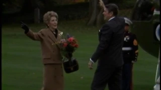 President Reagan and Nancy Reagan Depart for the Geneva Summit on November 16, 1985