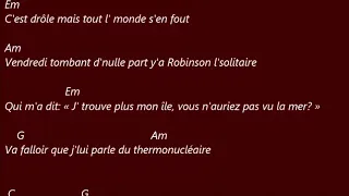 Jean-Patrick Capdevielle - Quand t'es dans le désert . Karaoké d accords pour guitare ..