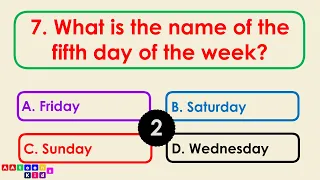 Quiz on 7 Days of the Week | Quiz Time | Days of Week Test | @AAtoonsKids