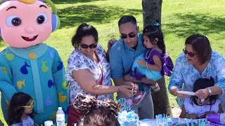 Anika's 2nd Birthday Singing Happy Birthday & Cutting Cake