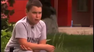 Ukrainian kid cries over chocolate