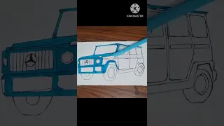 How To Draw Mercedes Classic G Wagon step by step Easy #shorts #drawing #easy #sketch #easy #car