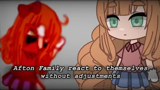 Afton Family react to themselves without adjustments// CUSSING!!//  New designs!!// my AU!