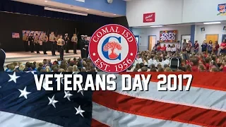 Comal Independent School District Celebrates Veterans Day 2017