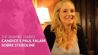 LEGENDADO - Candice Accola e Paul Wesley falam sobre "Steroline"