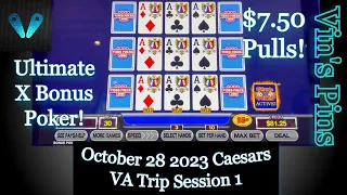 Ultimate X Session!($7.50)(Caesars Danville Day Trip)(Video Poker)(10/28/2023 Virginia Trip)(S34:S1)