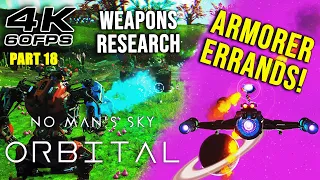 No Man's Sky Orbital: Weapons Research! Hunting Pirates & Destroy Depots  P18 | RTX 4080 4K
