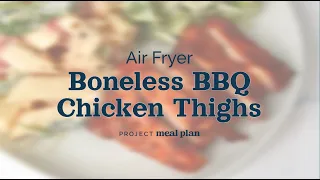 Air Fryer Boneless BBQ Chicken Thighs Recipe Video