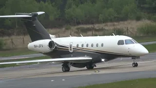 EMBRAER PRAETOR 600 - FLEXJET 9H-FJX DEPARTING FROM FARNBOROUGH/EGLF 27-4-2024 RUNWAY 06