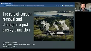 Climate LIVE K12: The Role of Carbon Removal & Storage in a Just Energy Transition