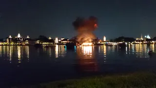 Illuminations: Final inferno barge burn off