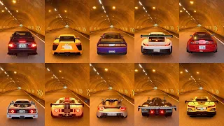 Top 40 Best Tunnels Sound, Revs & Launch | Gran Turismo 7