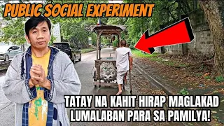 Tatay na kahit hirap Maglakad, Lumalaban para sa Pamilya | Public Social Experiment