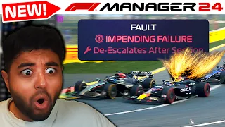 F1 Manager 24 Gameplay: NEW MECHANICAL FAILURES Mid-Race First Look!