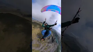 Paragliding in beautiful conditions in Llanberis snowdonia north wales
