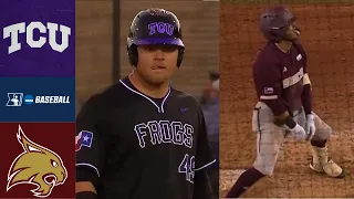 Texas State vs #5 TCU | 2024 College Baseball Highlights | (Inside-the-Park Homerun!)