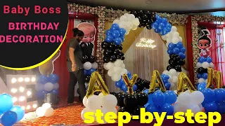 Baby boss birthday party theme Decoration | Birthday party Decoration | #guruartevents