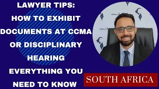 [L131] CCMA Document Bundles: LAWYER TIPS ON HOW TO EXHIBIT DOCUMENT CORRECTLY