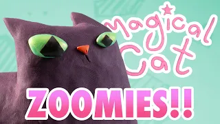 Claymation Cat Gets the ZOOMIES! | Magical Cat