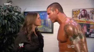 WWE Raw 01/19/09 Stephanie Backstage W/ Randy Orton