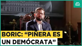 "Piñera es un demócrata": La frase de Gabriel Boric sobre el exmandatario