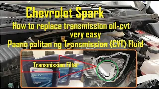 Paano palitan ng (CVT) Fluid Chevrolet Spark How to Replace Automatic Transmission (CVT) Fluid