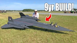 Amazing Giant Scale RC SR-71 Blackbird (Scratch-Built)