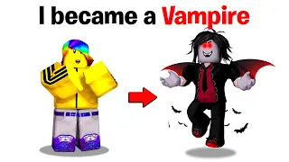 I became a Vampire in BrookHaven! 🧛🏽‍♂️🩸(Roblox)