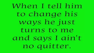 Shania Twain- I ain't no quitter lyrics