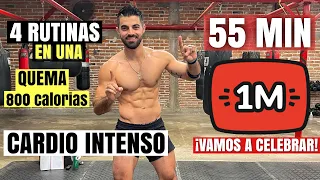 Cardio Hiit Intenso de Celebración (55 Minutos) Un Millón de Suscriptores