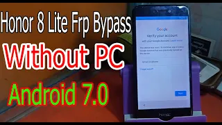 Honor 8 Lite FRP Bypass  Honor PRA LA1 Google Account Bypass Without PC