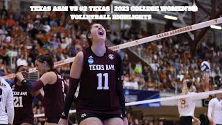 Texas A&M vs #2 Texas (First Round) | 2023 College Women's Volleyball Highlights