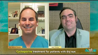 Cyclosporine treatment for patients with dry eye