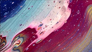 Window Into A Galaxy 💫 Exploring Pulling Vs. Pushing an Acrylic Wandering Straight Pour!