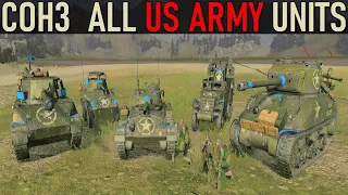 Company Of Heroes 3 - All US ARMY Units Showcase